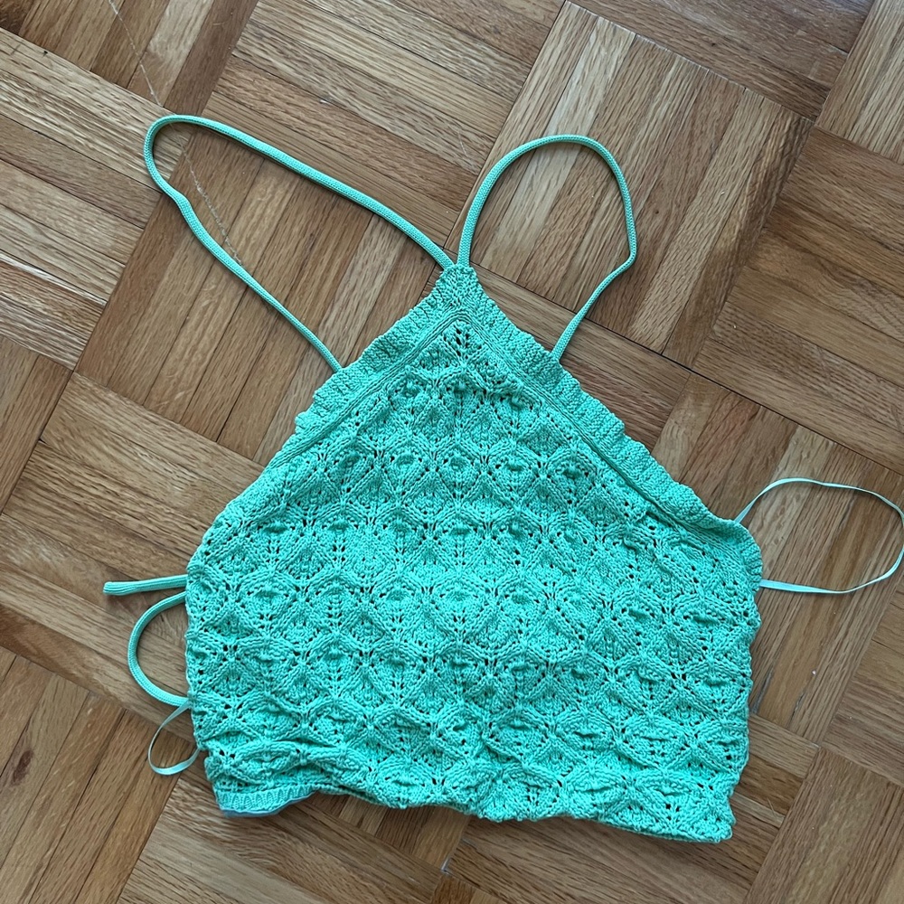💚💙Teal crochet halter top 💚💙